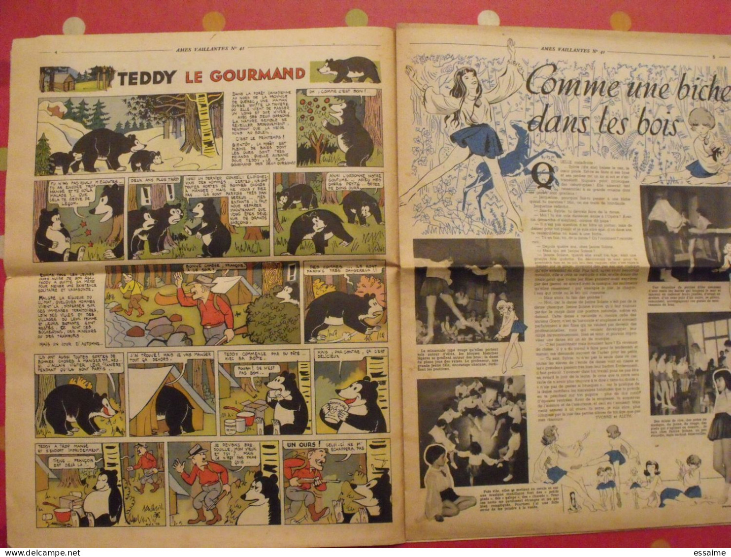 Ames Vaillantes N° 41 De 1956. Alain D'orange Erik (finette) Cuvillier. à Redécouvrir - Otros & Sin Clasificación