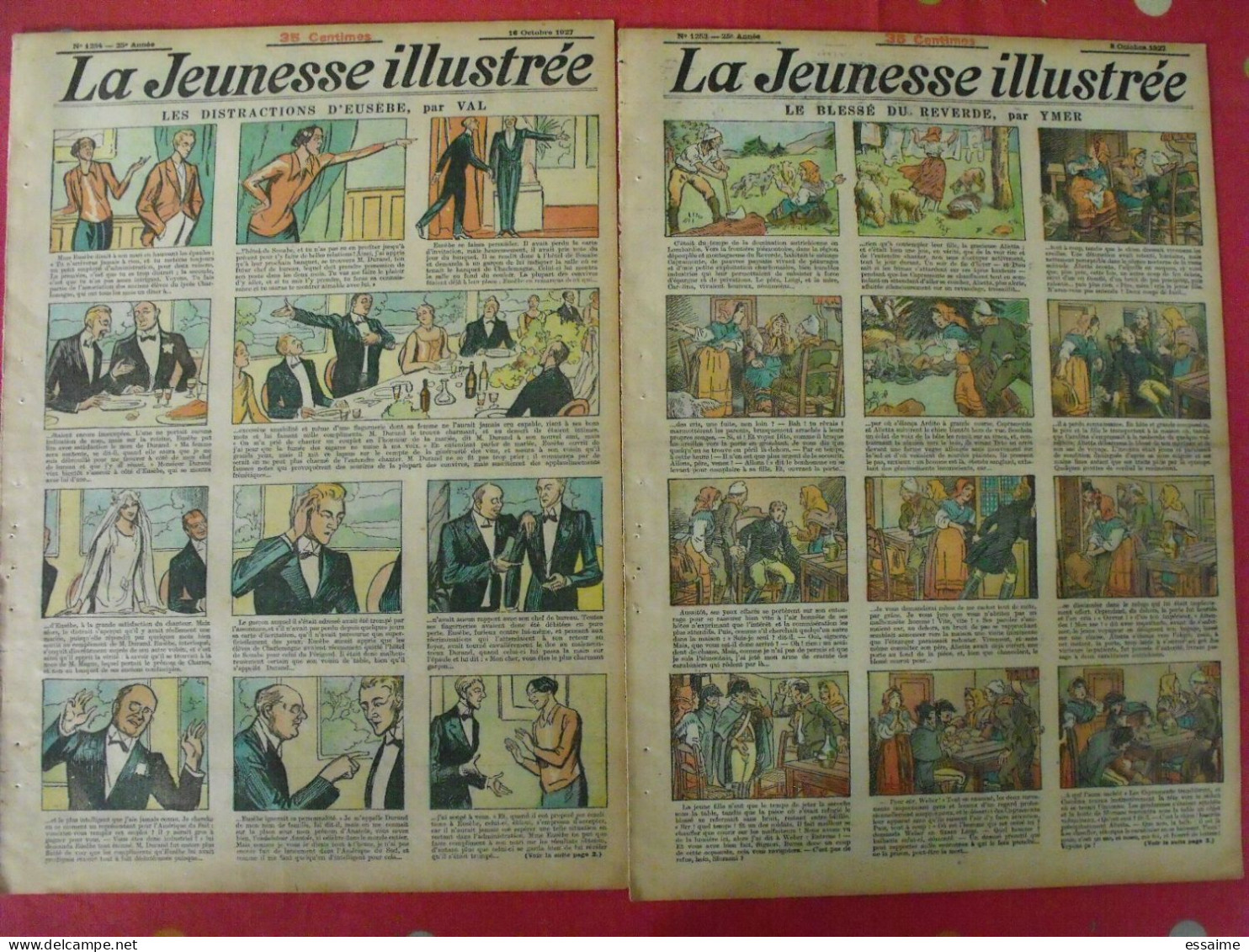 12 n° de La Jeunesse illustrée de 1928. à redécouvrir