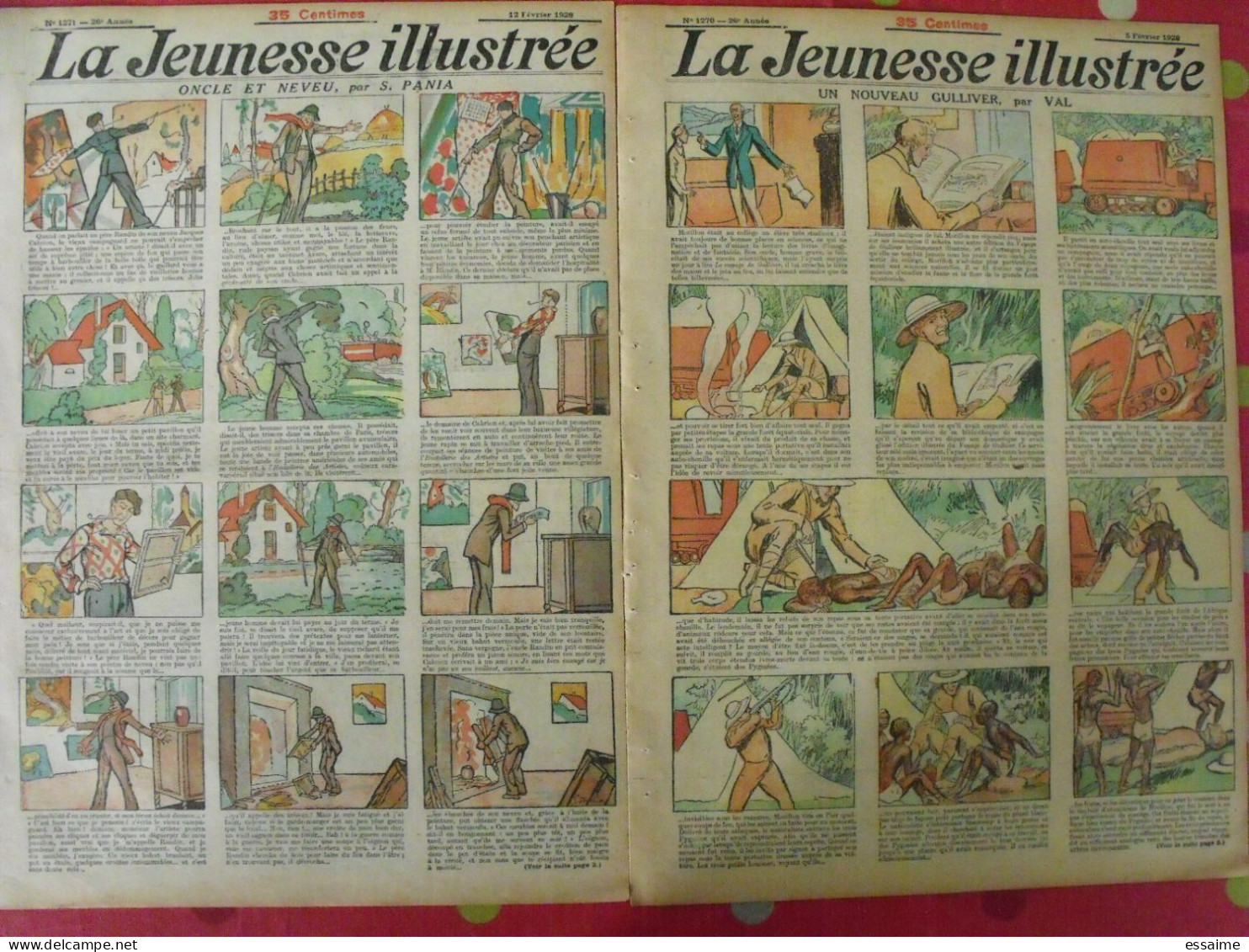 14 n° de La Jeunesse illustrée de 1927-28. à redécouvrir