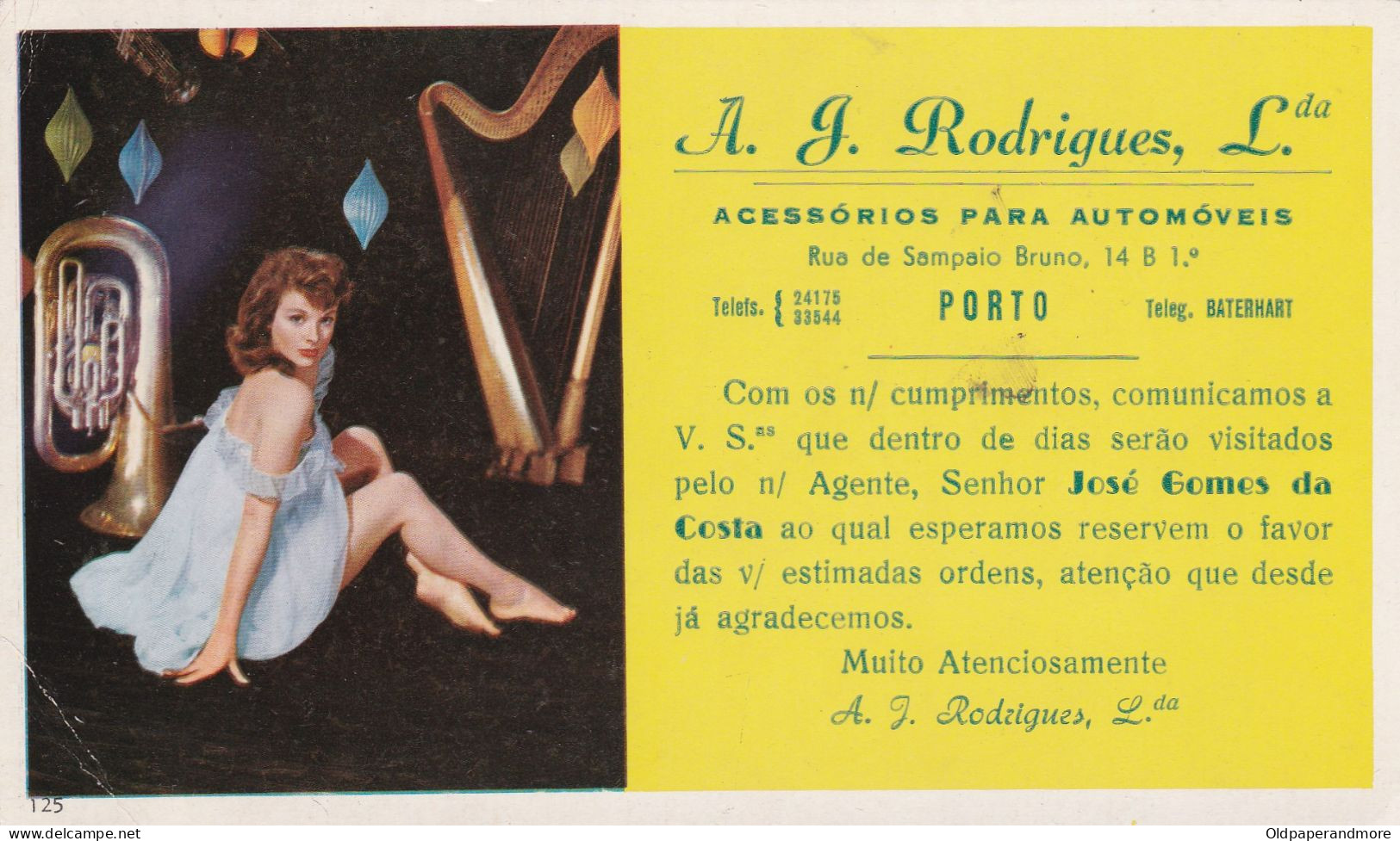 PORTUGAL -  PORTO - MATA BORRÃO - BLOTTER - ADVERTISING - CINEMA - ACTRESS - Cine & Teatro