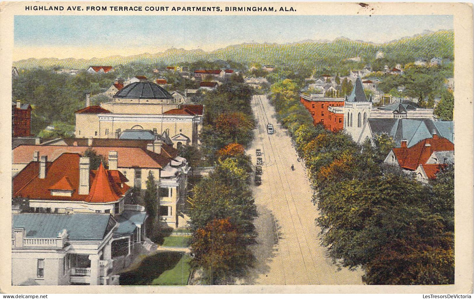 ETATS-UNIS - Alabama - Birmingham - Highland Ave From Terrace Court Apartments - Carte Postale Ancienne - Otros & Sin Clasificación