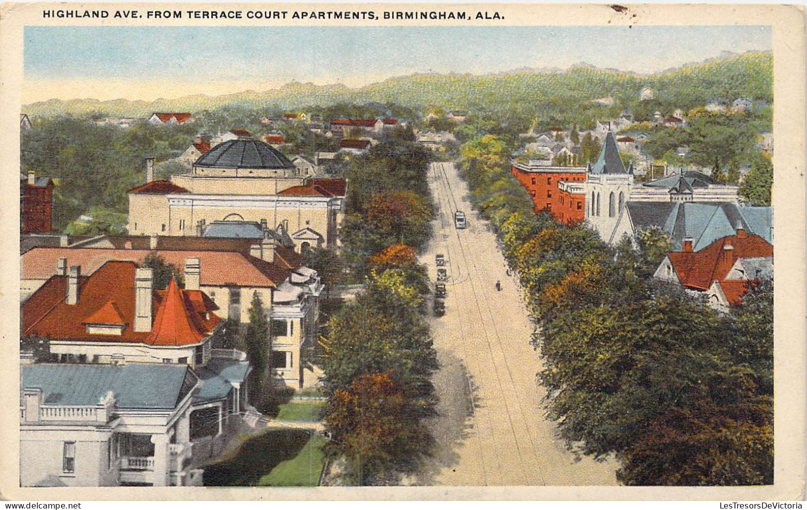 ETATS-UNIS - Alabama - Birmingham - Highland Ave From Terrace Court Apartments - Carte Postale Ancienne - Autres & Non Classés