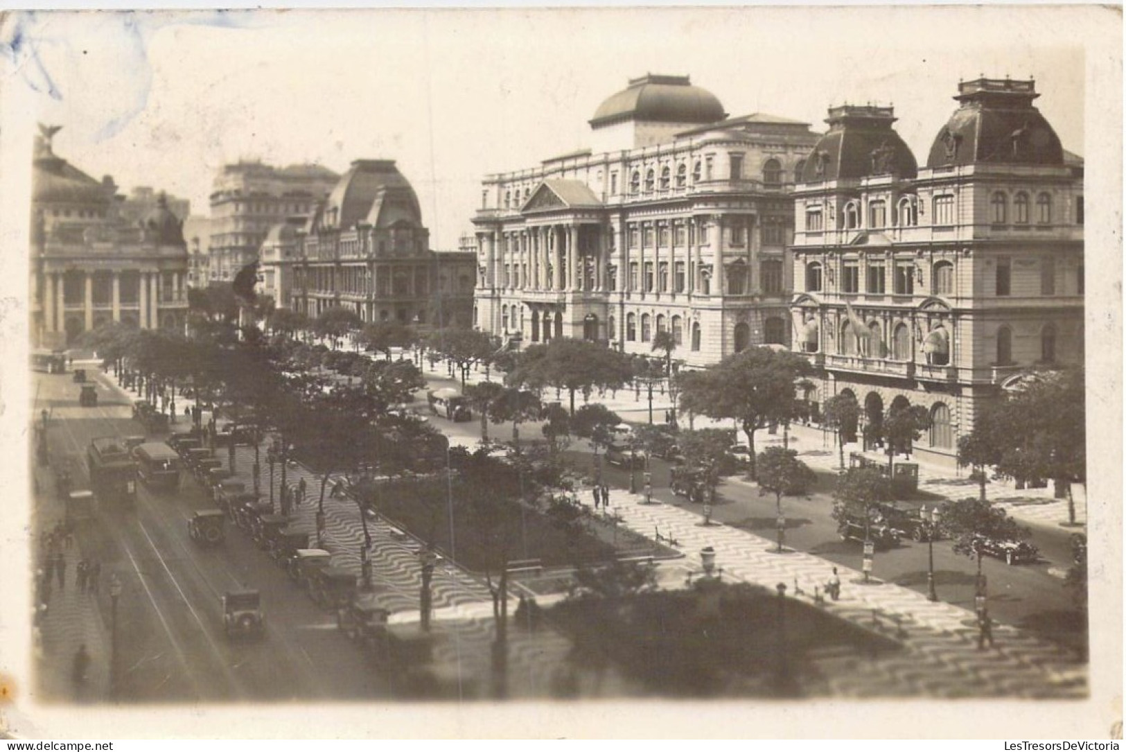 BRESIL - Rio De Janeiro - Trecho Da Av. Rio Branco - Carte Postale Ancienne - Rio De Janeiro