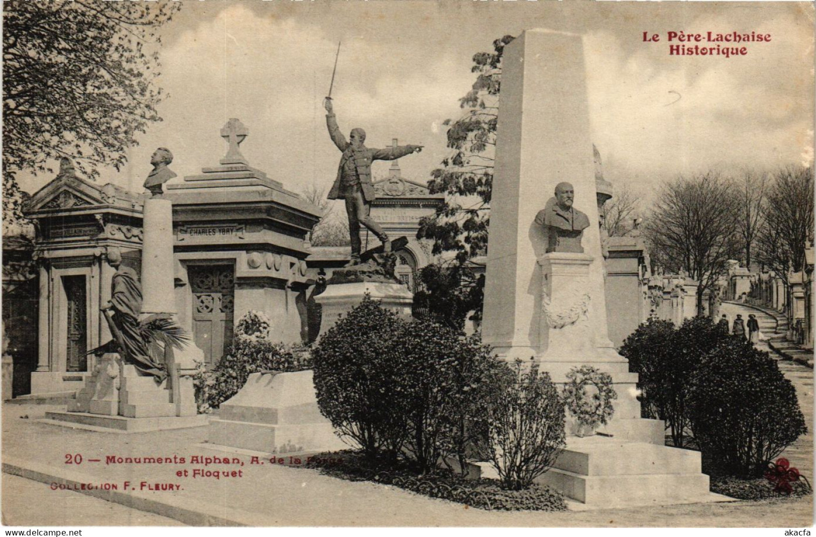 CPA PARIS 20e Monuments Alphan A. De La Forge Et Floquet (254665) - Statues