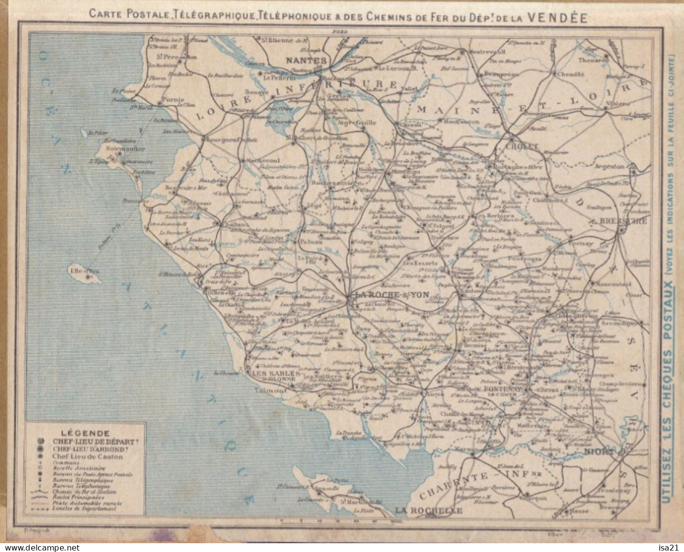 Almanach Des Postes Et Des Télégraphes, 1933: La Pavane, Département De La Vendée. - Formato Grande : 1921-40