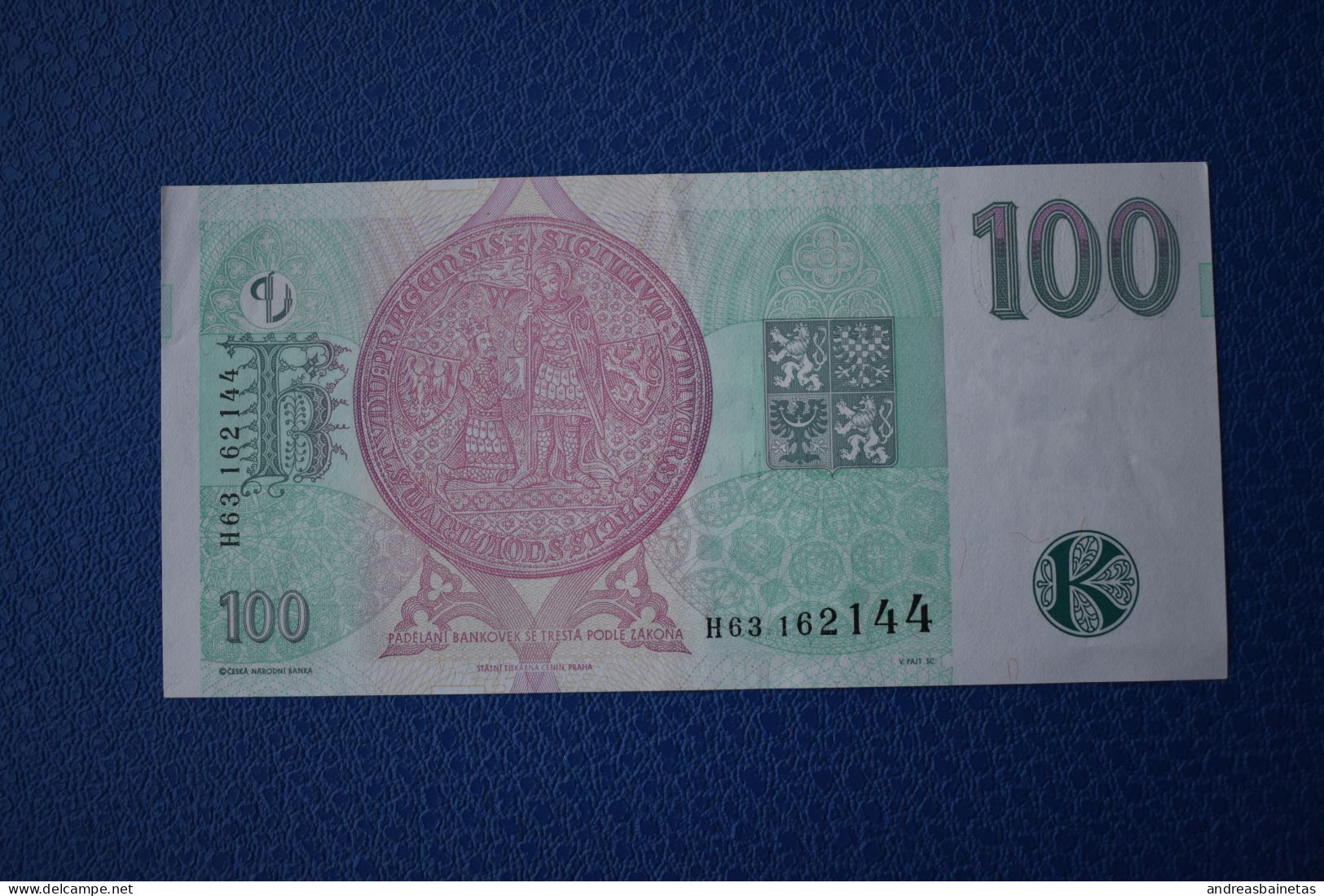 Banknotes  Czech Republic 100 Korun 1997 P# 18 Prefix H - Czech Republic