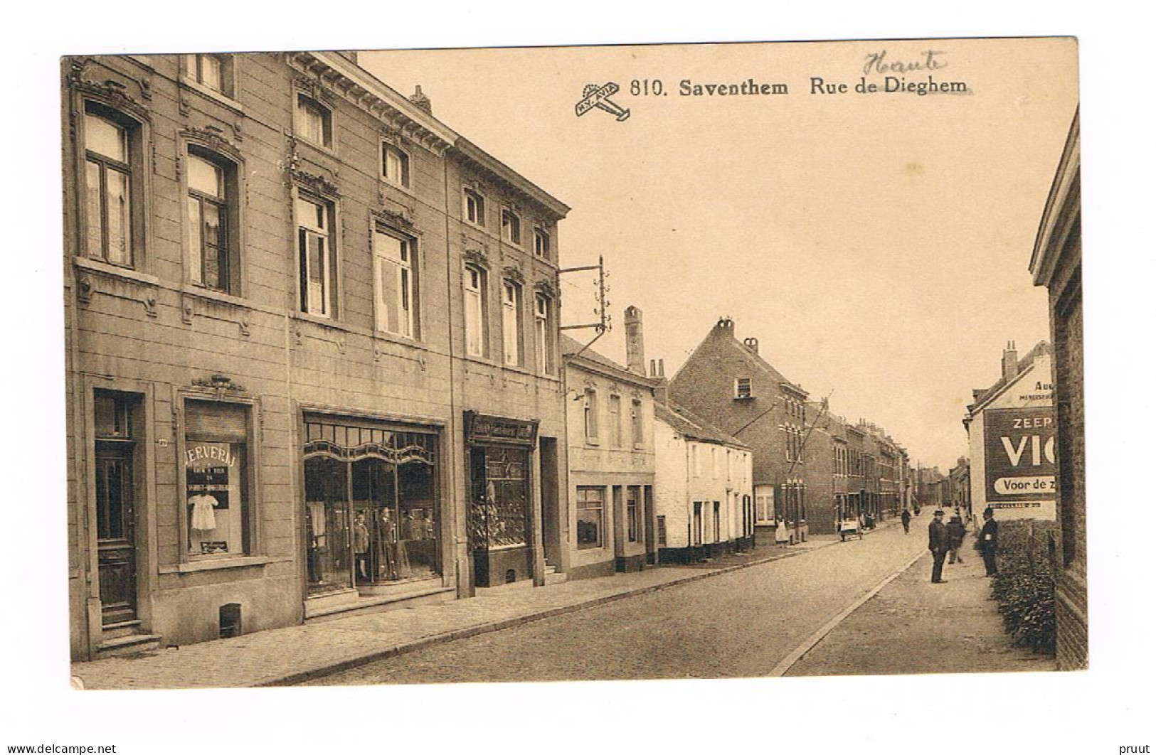 Zaventem (Saventhem) - Rue De Dieghem Kledingwinkel Ververij Zeldzame Kaart - Zaventem