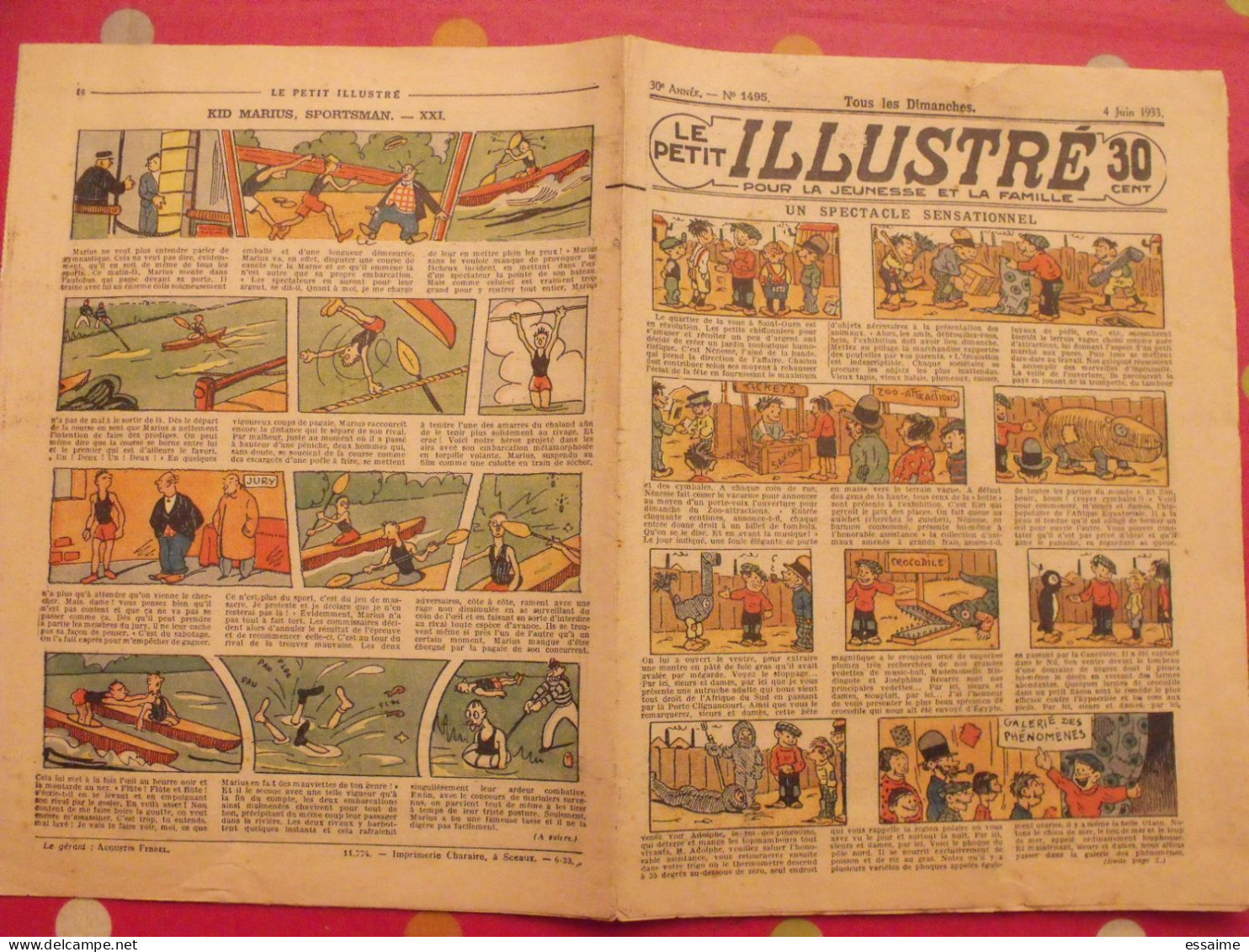 2 N° De Le Petit Illustré. 1933 Et 1936. Félix Le Chat, Bibi Fricotin . à Redécouvrir - Other & Unclassified