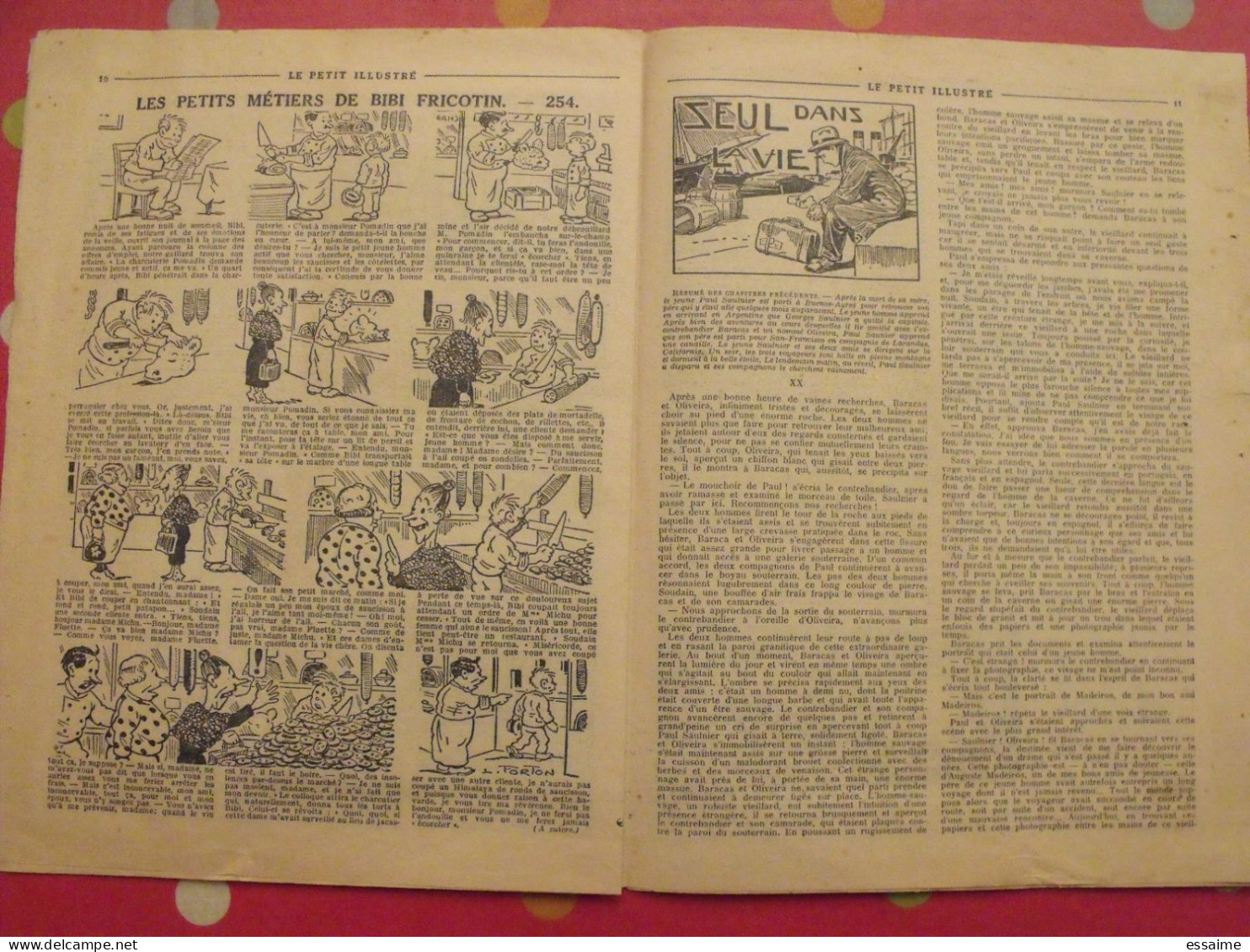 2 N° De Le Petit Illustré. 1933 Et 1936. Félix Le Chat, Bibi Fricotin . à Redécouvrir - Altri & Non Classificati