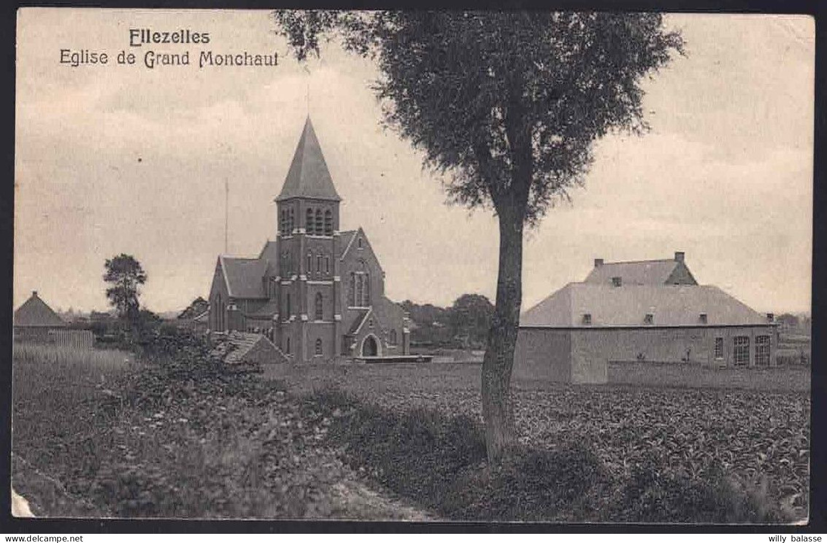 +++ CPA - ELLEZELLES - Eglise De Grand Monchaut  // - Ellezelles