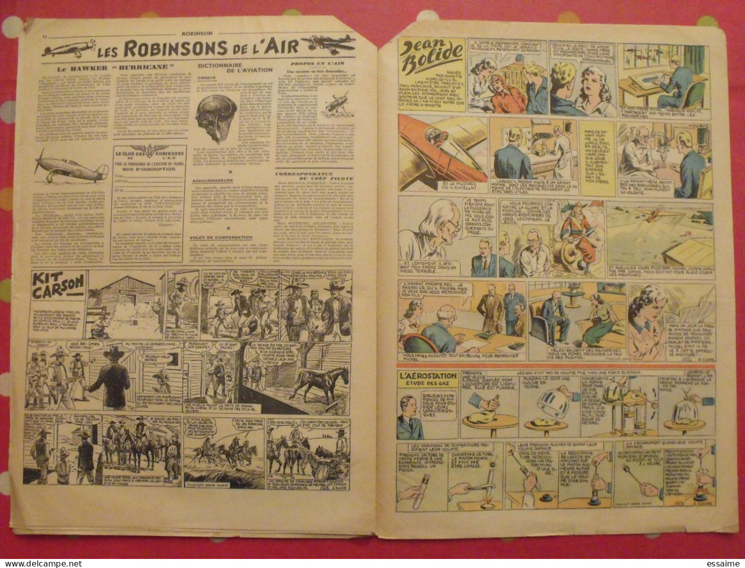 Robinson n° 123 de 1938. illico popeye luc bradefer gaboon. à redécouvrir