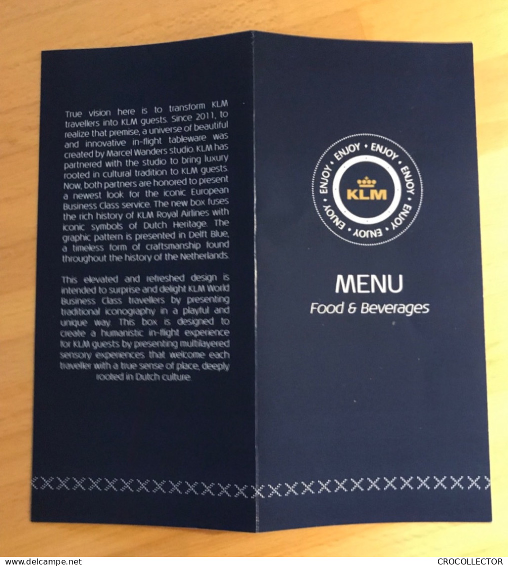 KLM Menu V00.411 - Menu Cards