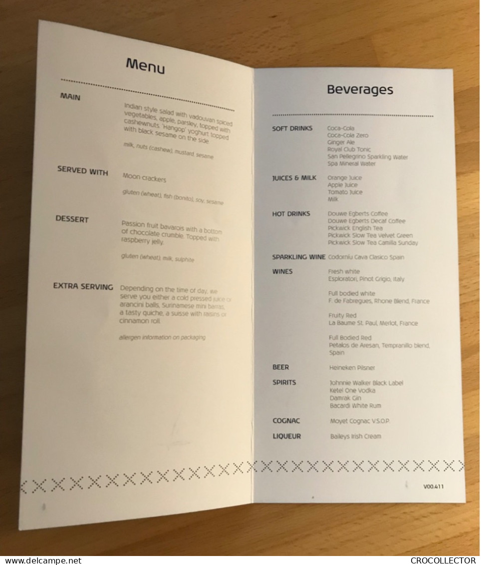 KLM Menu V00.411 - Menu Cards