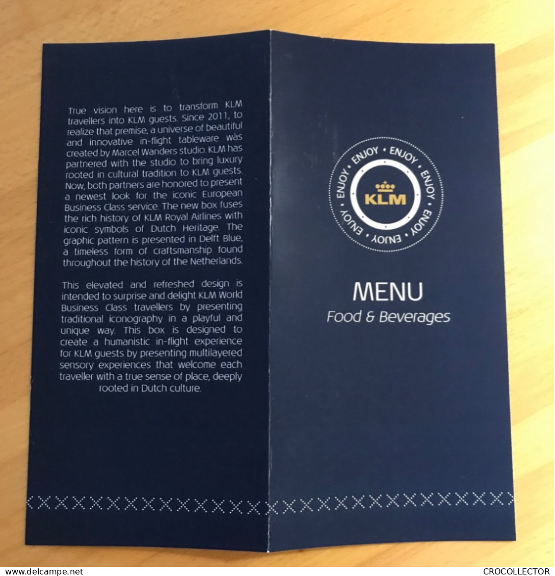 KLM Menu V00.405 - Menu Cards