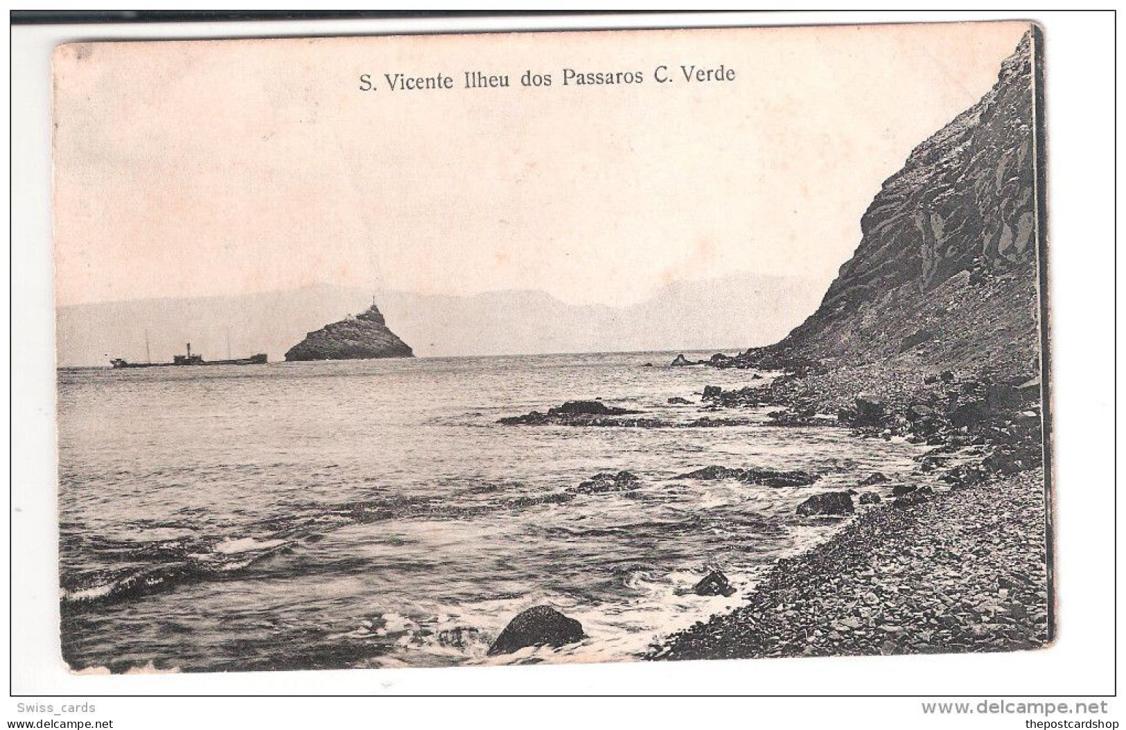 Cape Verde S.Vicente Cabo Verde LLHEU DOS PASSAROS PLAIN BACK POSTCARD - Cape Verde