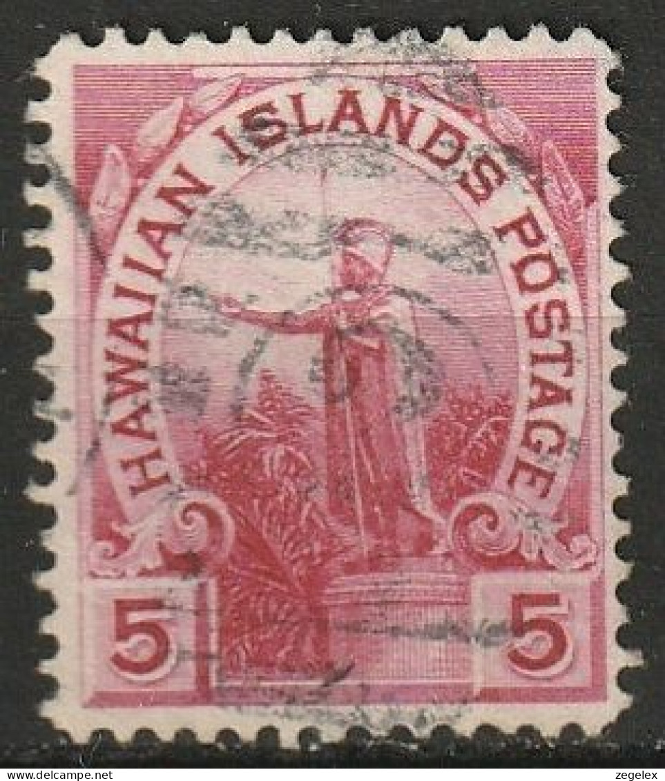 Hawaii 1894 5c. Red, Used Scott 76 - Hawaï