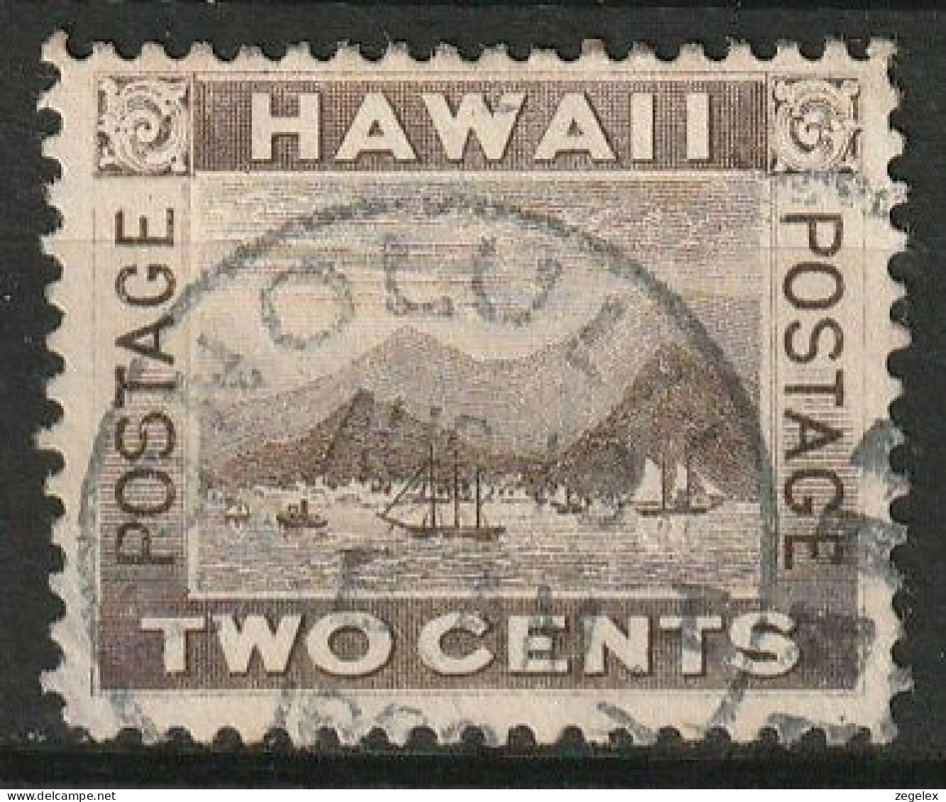 Hawaii 1894 2c. Brown Used, Nice Cancel Scott 75 - Hawaï