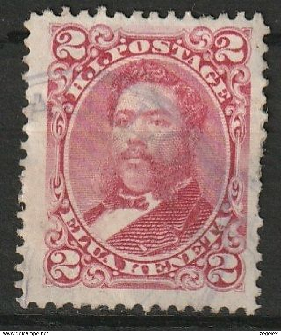 Hawaii 1883-1886 2c. Red, Used Scott 43 - Hawaï