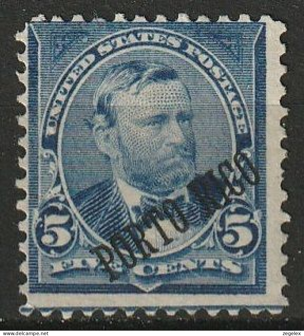 Puerto Rico 1899 5c Blue Unused, Mint No Gum Scott 212 - Puerto Rico