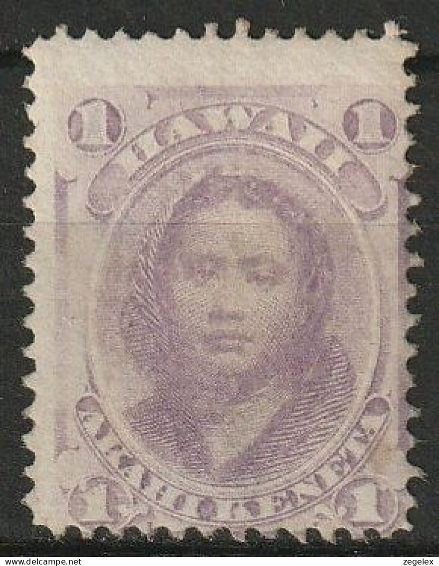 Hawaii 1864-71 1cent Mauve MNH**. Scott 30a  - Hawaii