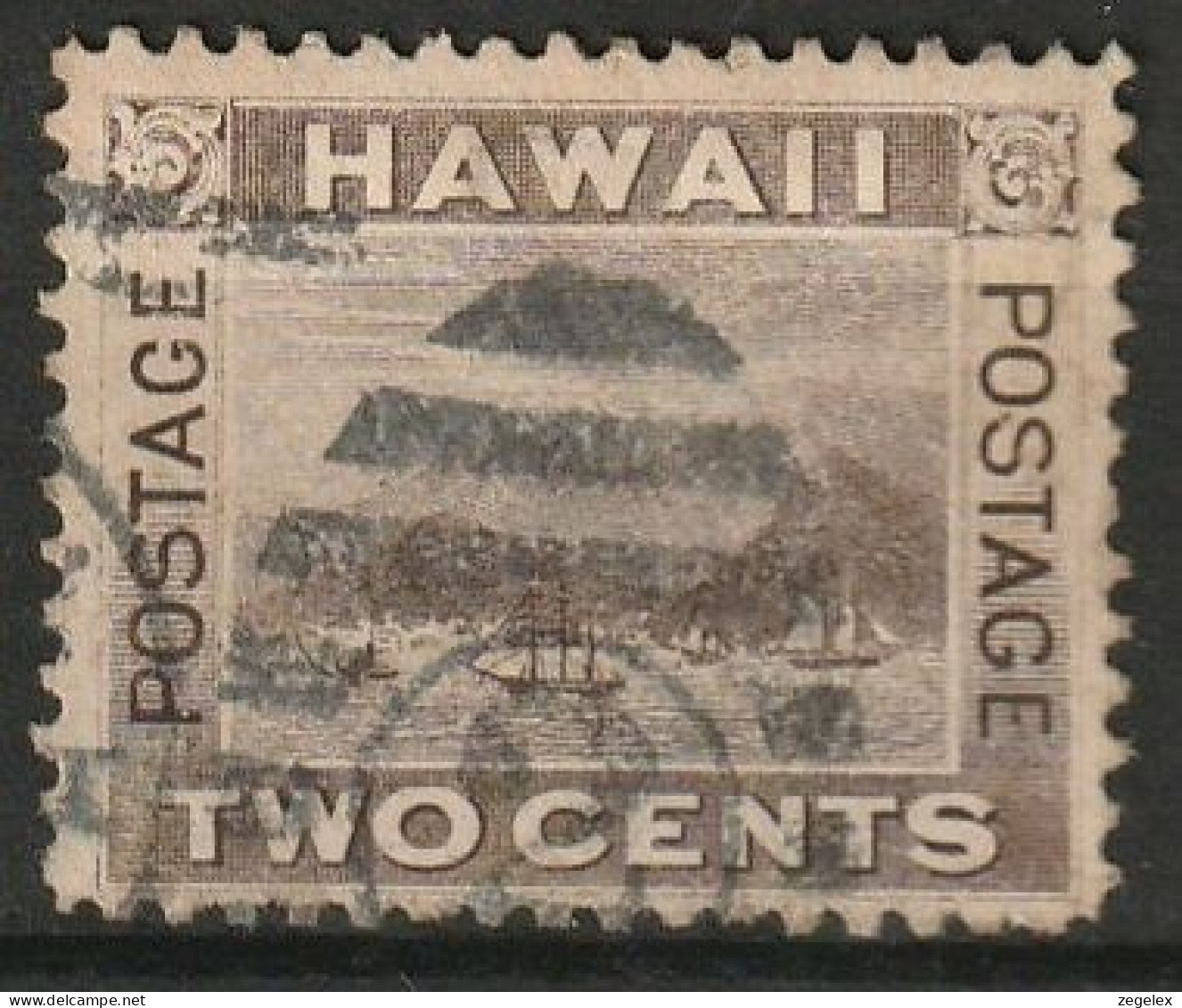 Hawaii 1894 2c. Brown Used,  Scott 75 - Hawaï