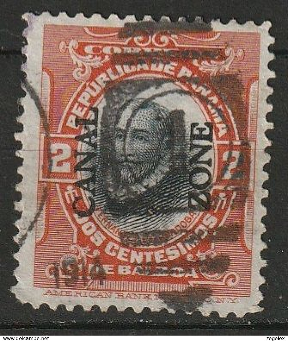 Canal Zone 1912-1916 2c Type II, Used Scott 39. Nice Cancellation 1914 - Kanalzone