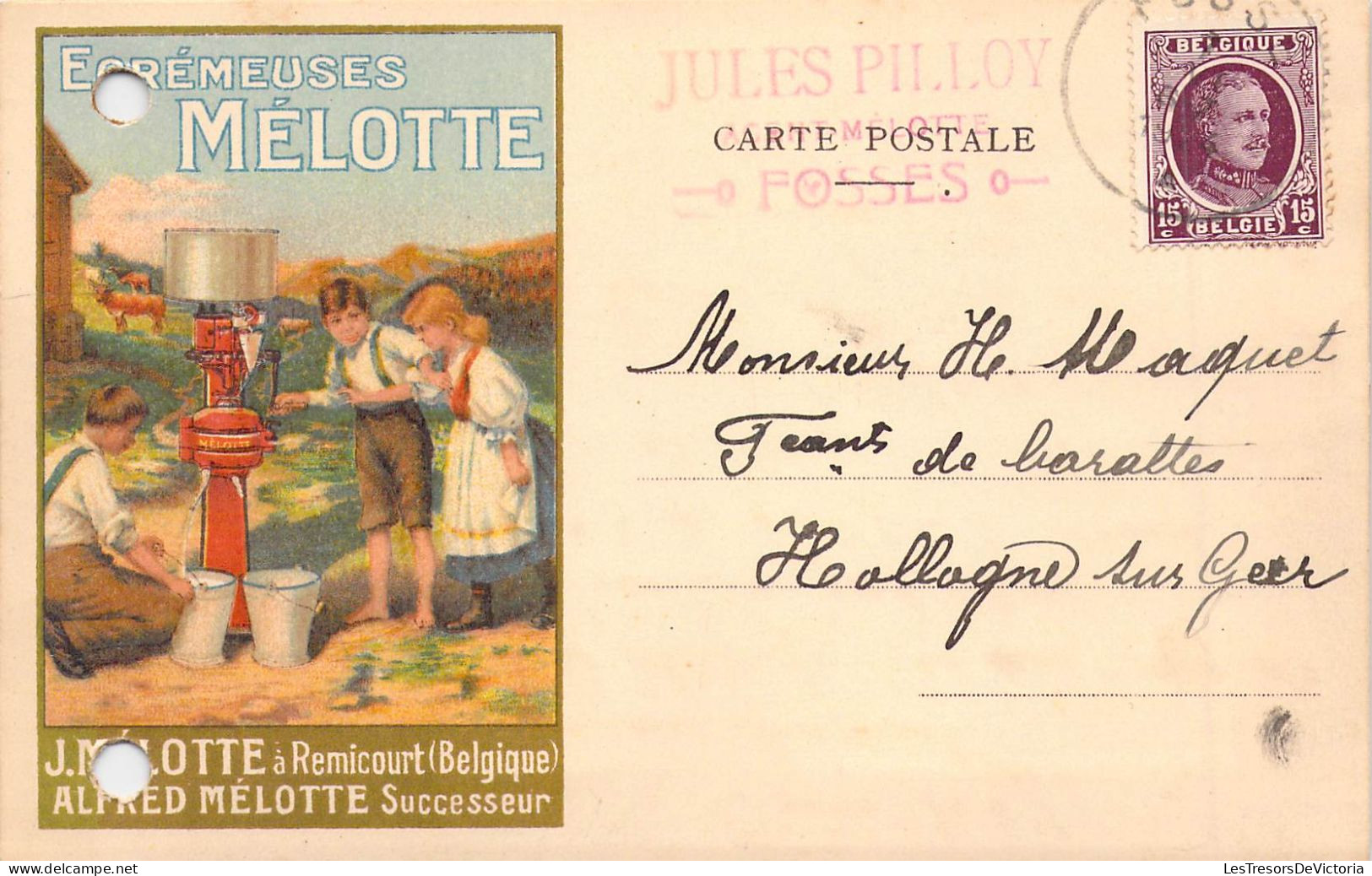 BELGIQUE - REMICOURT - Ecrémeuses Mélotte - J Mélotte à Remicourt - Alfred Mélotte Successeur - Carte Postale Ancienne - Remicourt