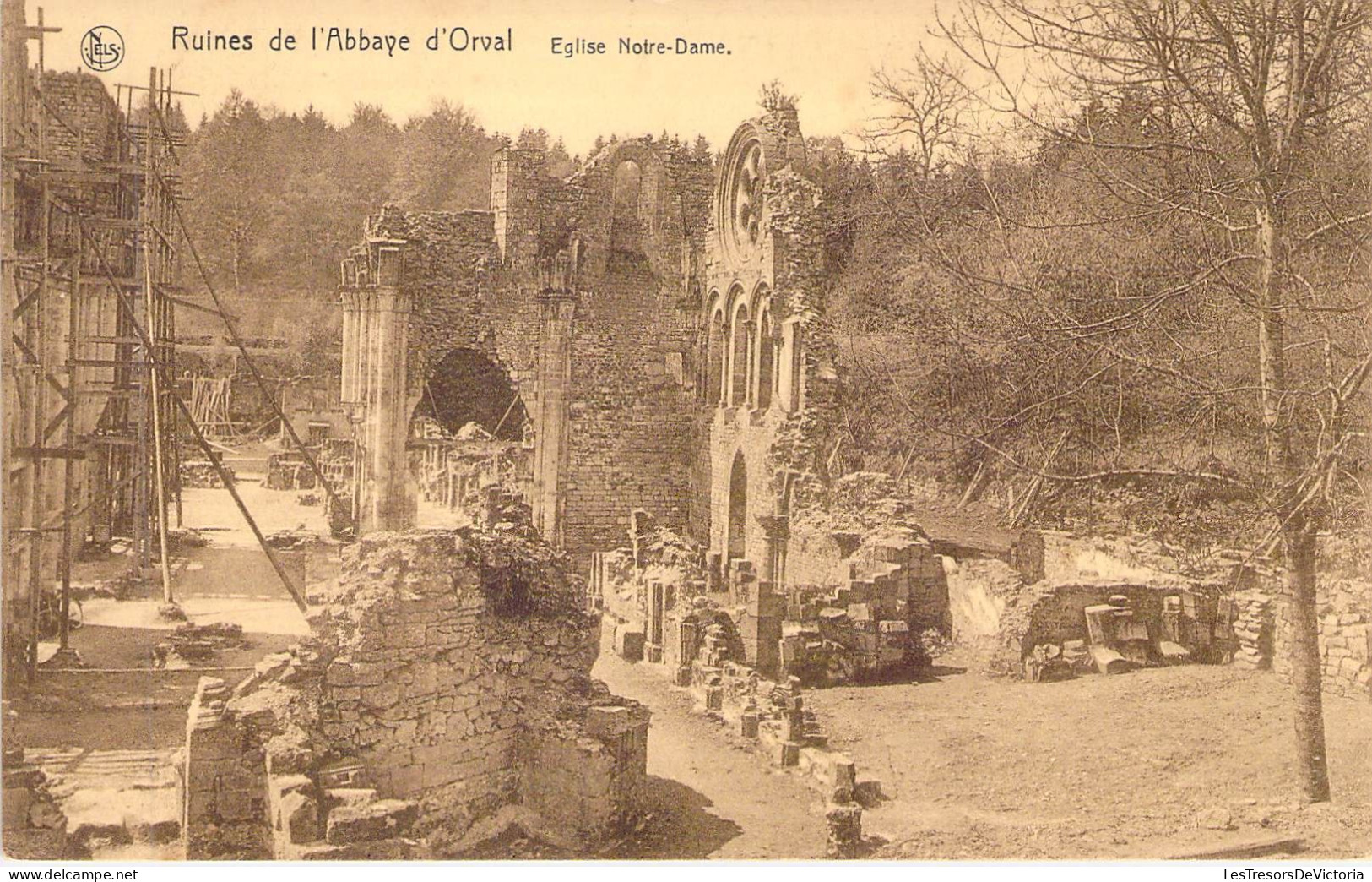 BELGIQUE - ORVAL - Ruines De L'Abbaye D'Orval - Eglise Notre Dame - Edit L Duparque - Carte Postale Ancienne - Autres & Non Classés