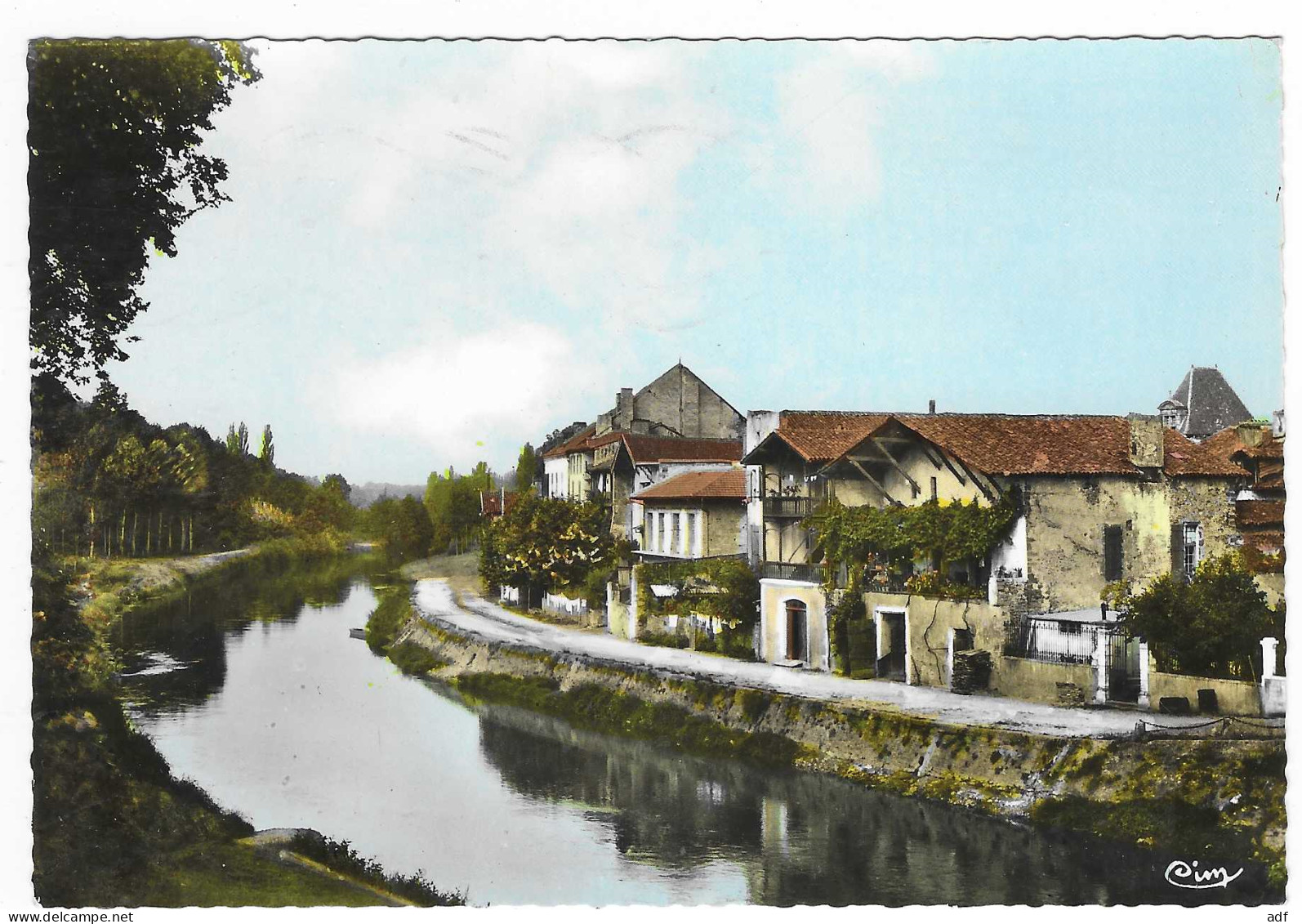 CPSM TARTAS, VUE SUR LA MIDOUZE, LANDES 40 - Tartas