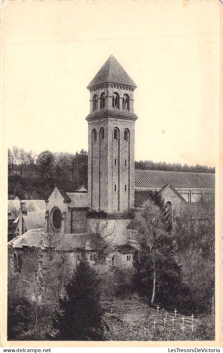 BELGIQUE - ORVAL - Abbaye Notre Dame D'Orsal - Le Clocher De La Basilique Et Le Cimetière - Carte Postale Ancienne - Autres & Non Classés