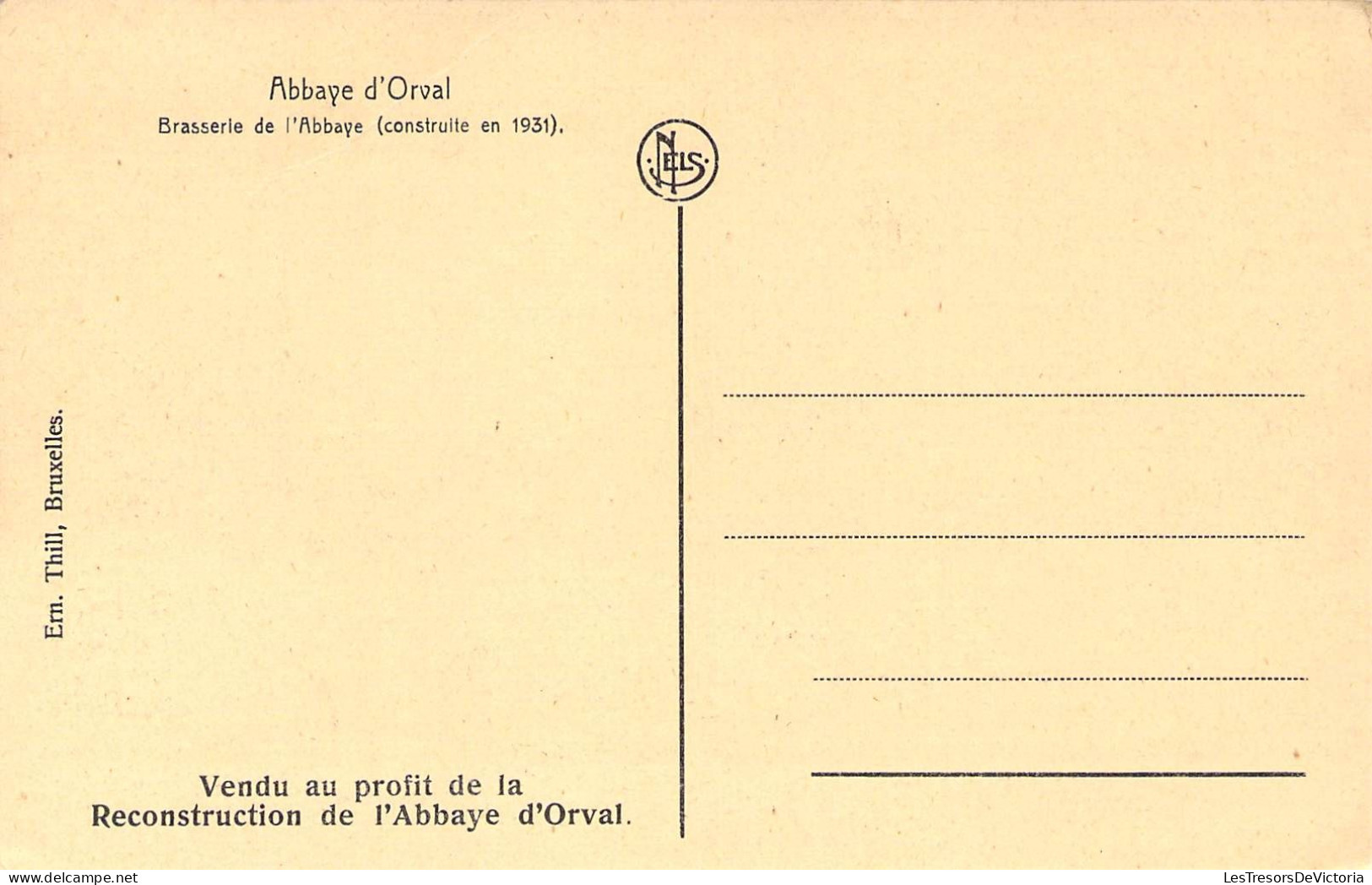 BELGIQUE - ORVAL - Abbaye Notre Dame D'Orsal - Brasserie De L'Abbaye Construite En 1931 - Carte Postale Ancienne - Autres & Non Classés