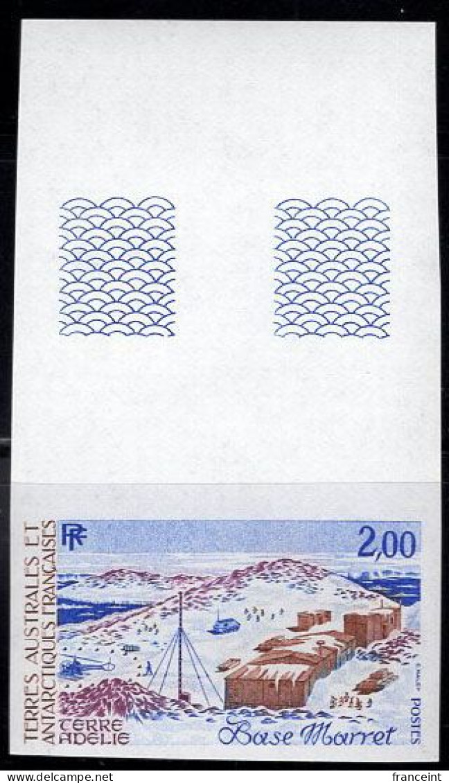 F.S.A.T. (1987) Marret Base. Margin Imperforate. Scott No 128, Yvert No 127. - Imperforates, Proofs & Errors