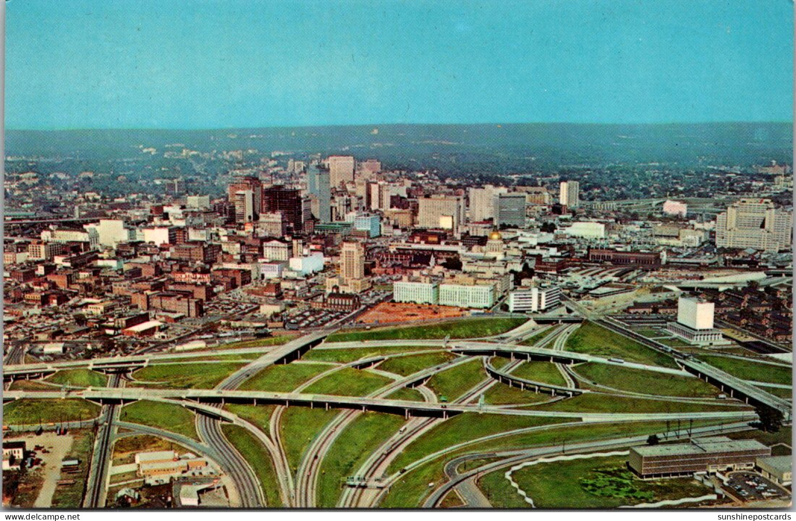 Georgia Atlanta Aerial View Of Skyline And Freeway Complex - Atlanta