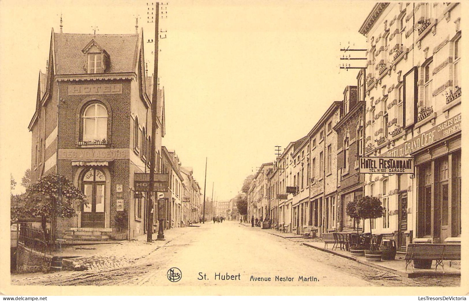 BELGIQUE - ST HUBERT - Avenue Nestor Martin - Carte Postale Ancienne - Saint-Hubert