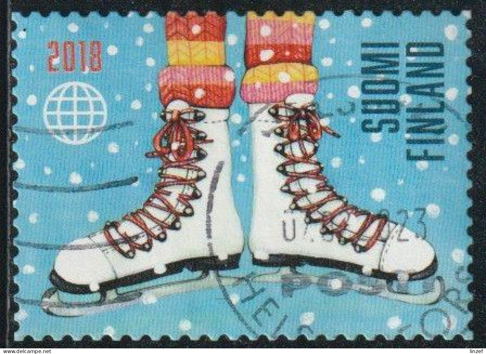 Finlande 2018 Yv. N°2573 - Noël - Patins à Glace - Oblitéré - Used Stamps