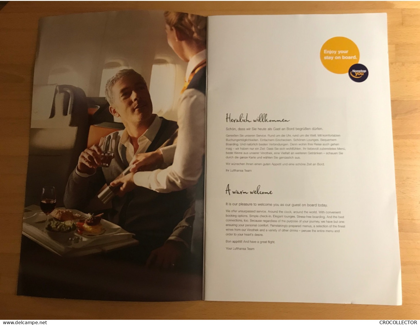 LUFTHANSA Business Class Menu LH 500 07/15-08/15 - Flight To Rio De Janeiro - Menu Kaarten