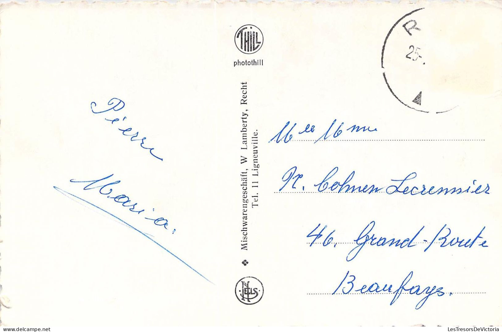 BELGIQUE - RECHT - Eglise Paroissiale - Carte Postale Ancienne - Other & Unclassified