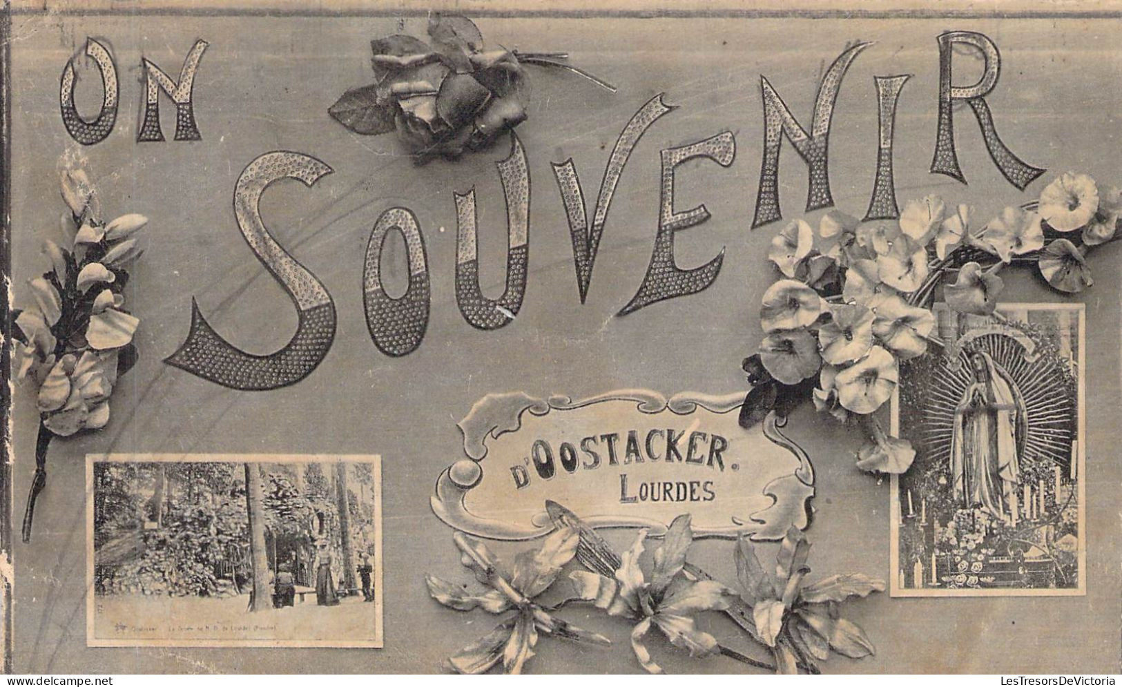 BELGIQUE - OOSTACKER LOURDES - Souvenir D'Oostacker Lourdes - Carte Postale Ancienne - Otros & Sin Clasificación