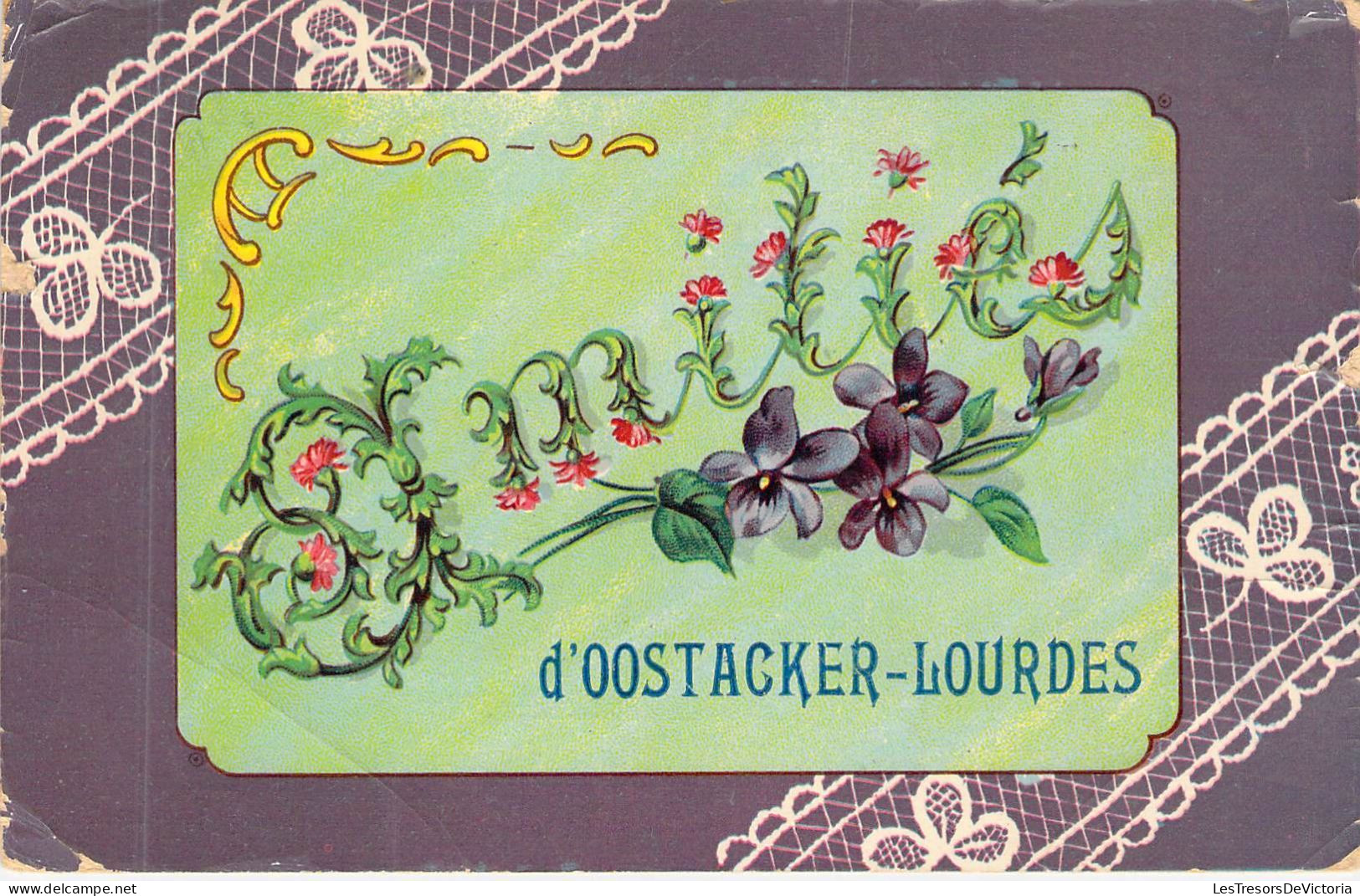 BELGIQUE - OOSTACKER LOURDES - Amitiés D'Oostacker Lourdes - Editeur E D L - Carte Postale Ancienne - Otros & Sin Clasificación