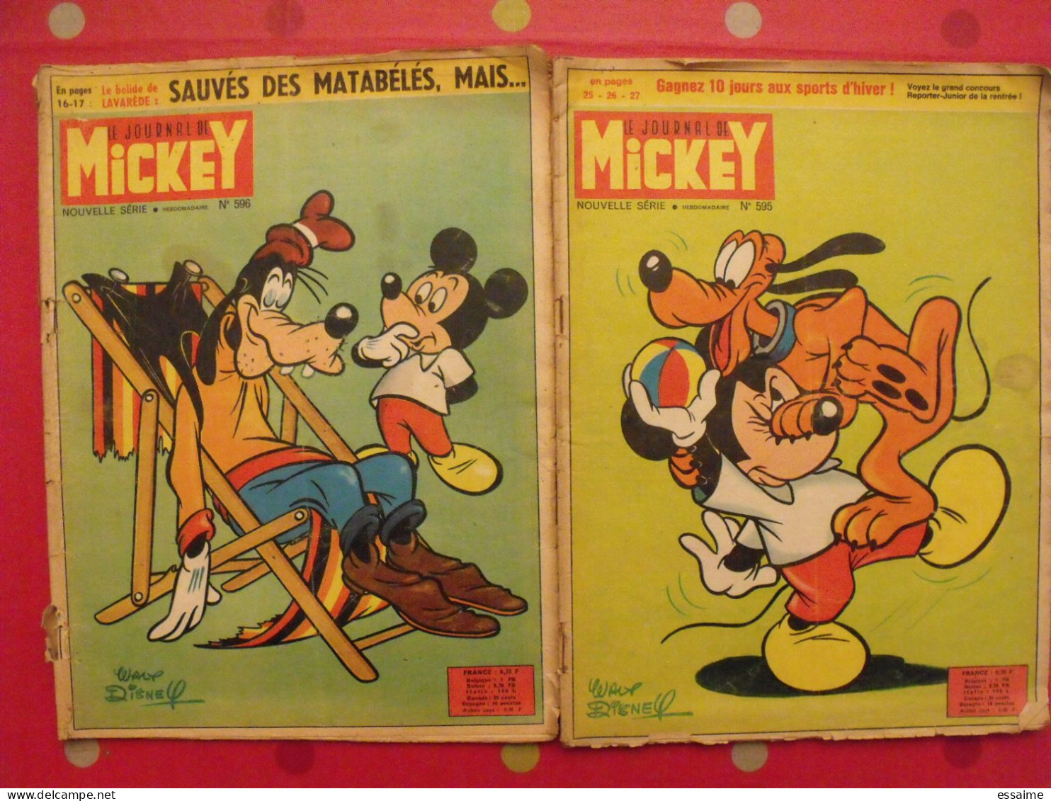 10 N° Du Journal De Mickey. 1963-1983. Walt Disney Picsou Donald. à Redécouvrir - Journal De Mickey