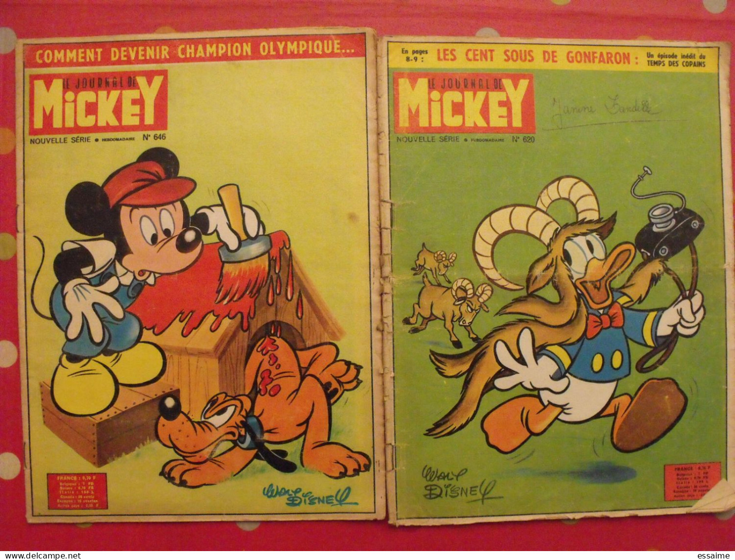 10 N° Du Journal De Mickey. 1963-1983. Walt Disney Picsou Donald. à Redécouvrir - Journal De Mickey