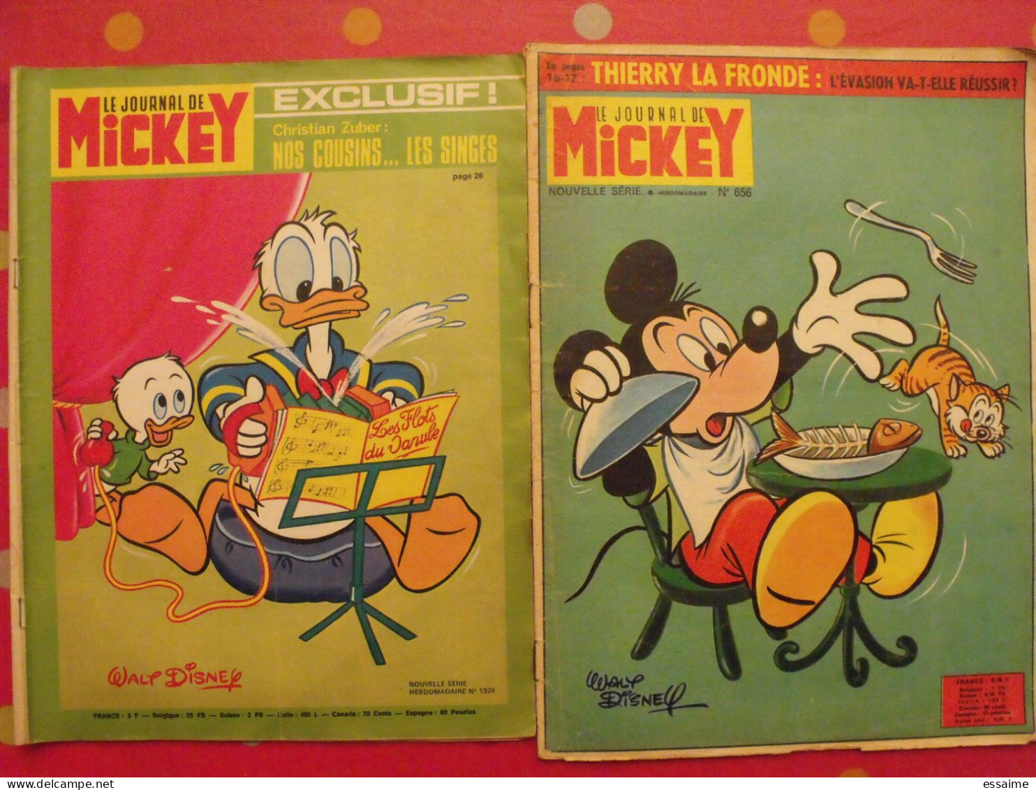 10 N° Du Journal De Mickey. 1963-1983. Walt Disney Picsou Donald. à Redécouvrir - Journal De Mickey