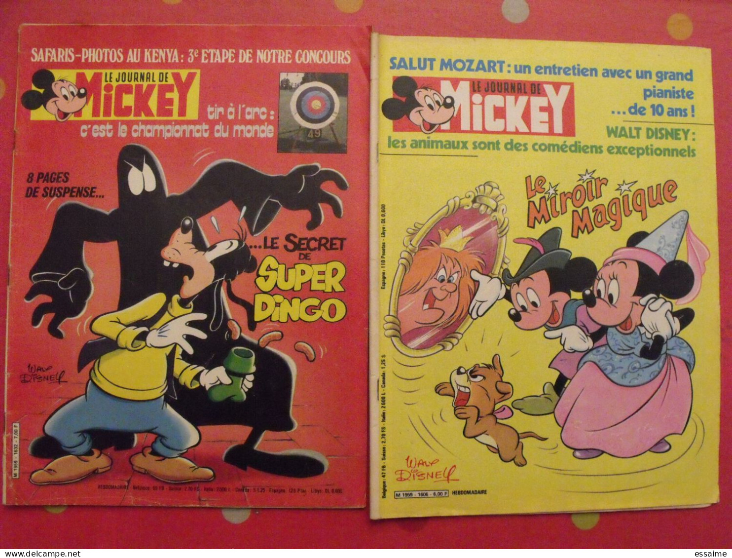 10 N° Du Journal De Mickey. 1963-1983. Walt Disney Picsou Donald. à Redécouvrir - Journal De Mickey