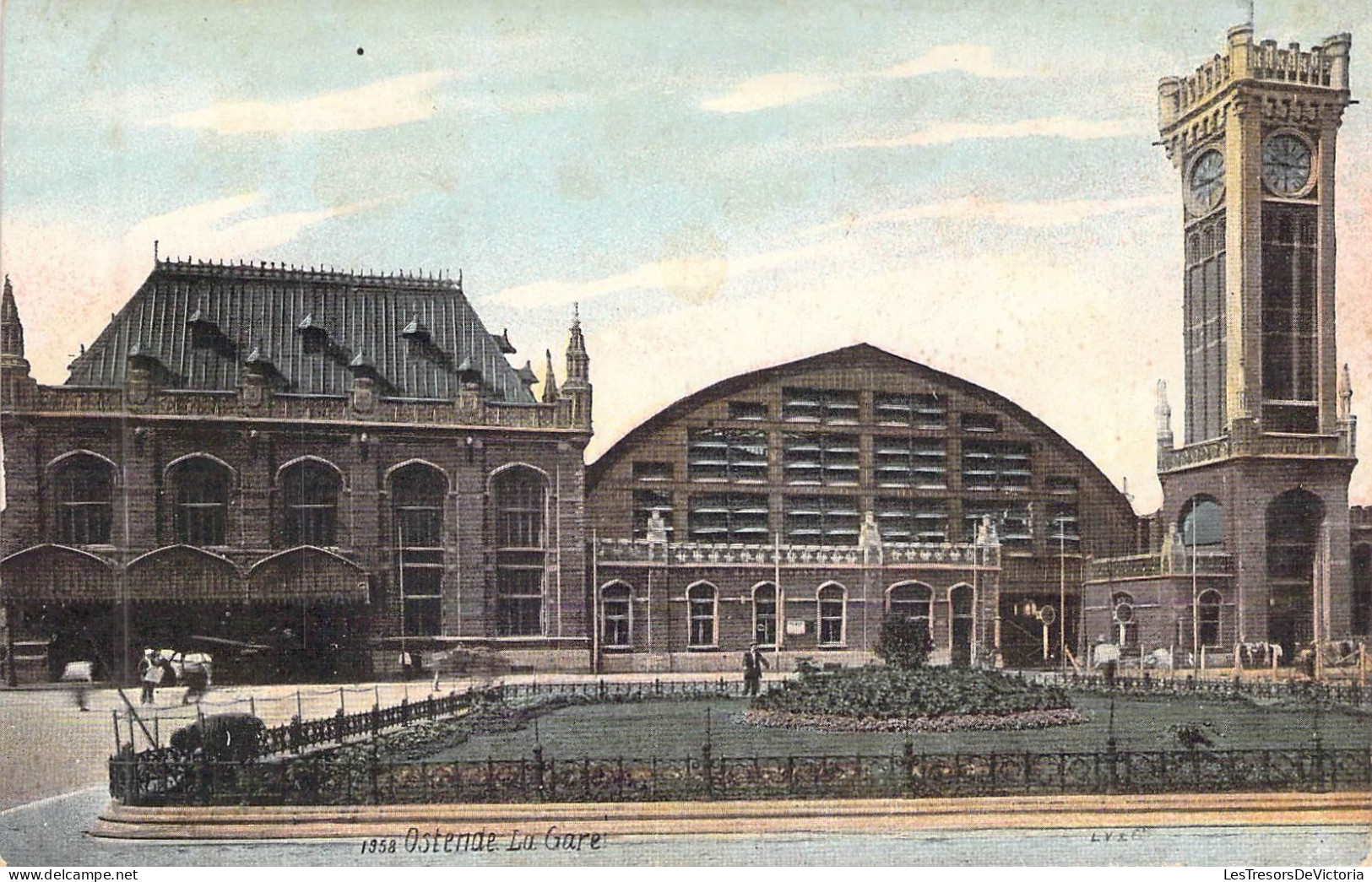 BELGIQUE - OSTENDE - La Gare - Carte Postale Ancienne - Oostende