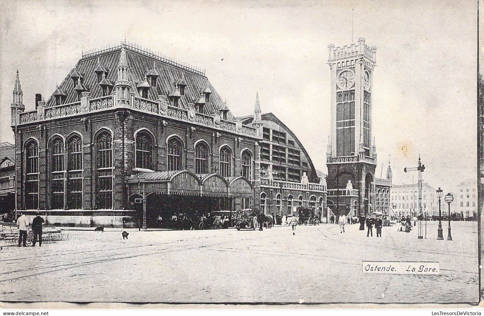 BELGIQUE - OSTENDE - La Gare - Carte Postale Ancienne - Oostende