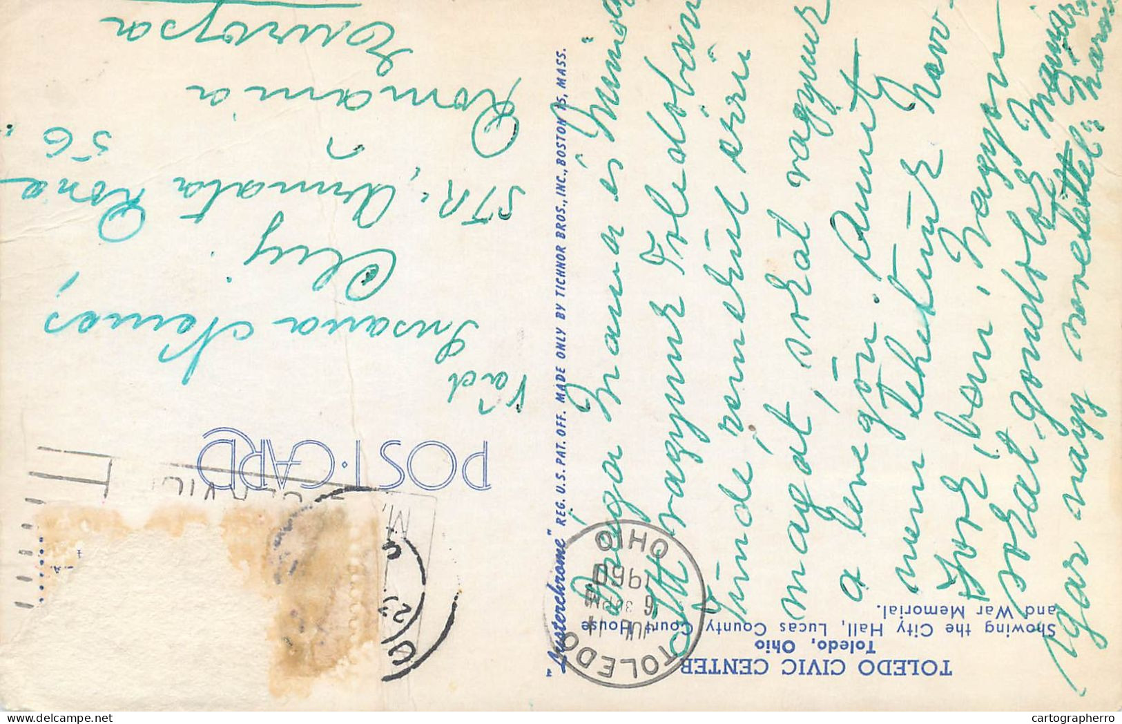 Postcard United States > OH - Ohio > Toledo Civic Center 1960 - Toledo