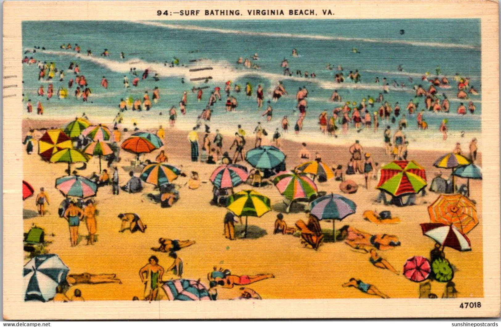 Virginia Virginia Beach Surf Bathing 1950 - Virginia Beach