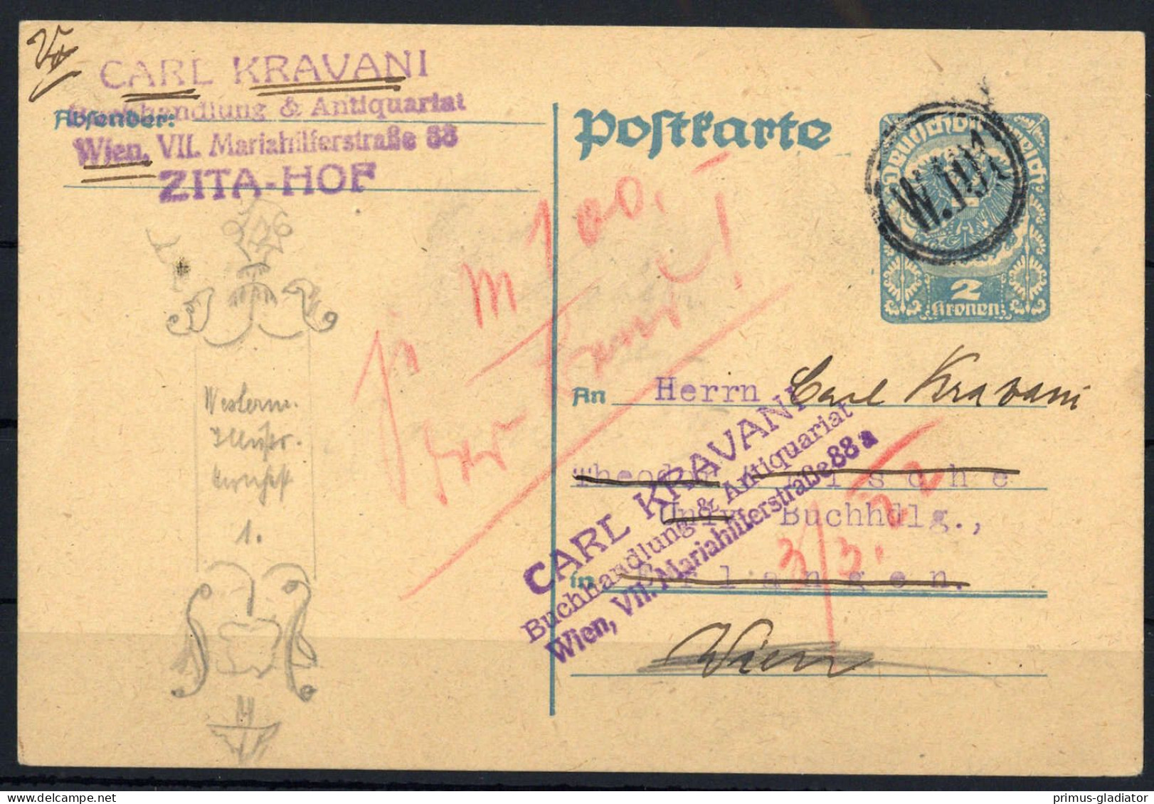 Österreich, P 247, Brief - Machine Postmarks