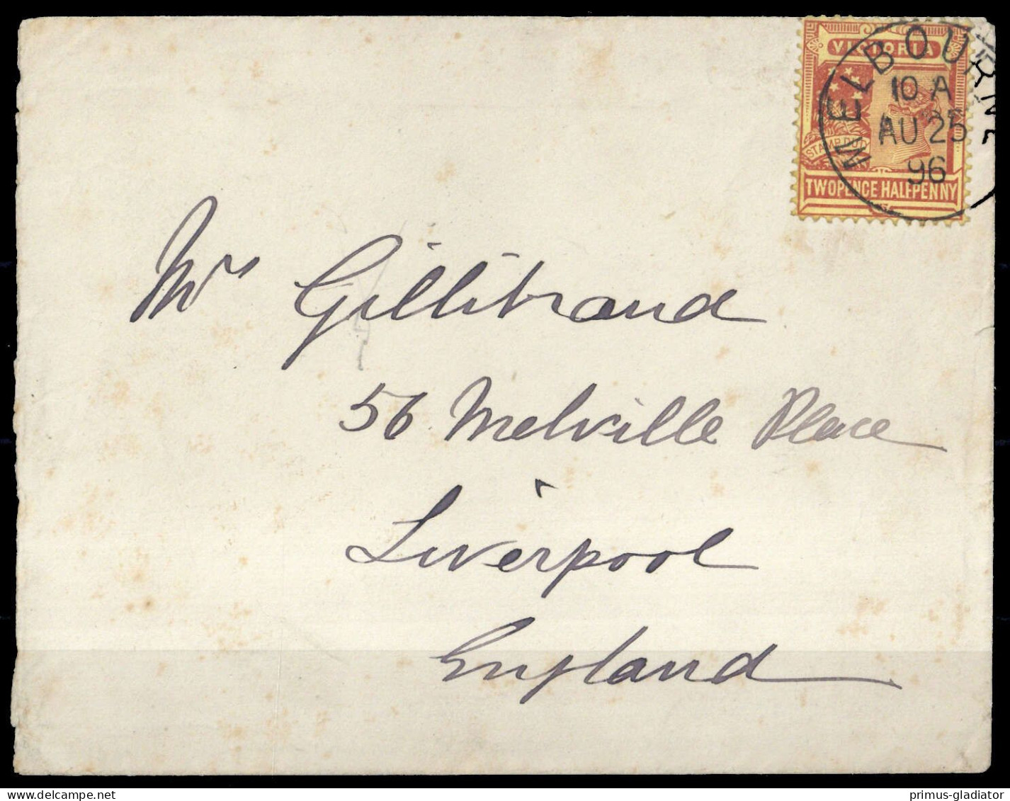 1890, Victoria, 113, Brief - Non Classificati