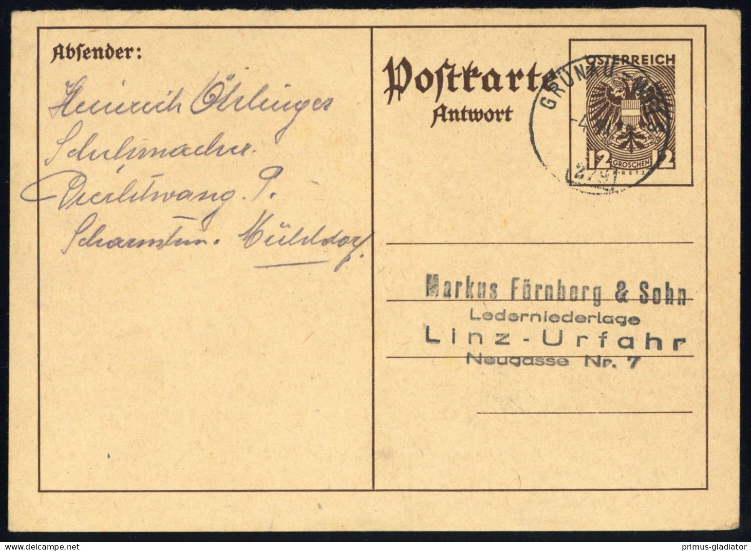 Österreich, P 295 A, Brief - Machine Postmarks